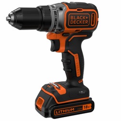 Black and Decker - 18V Lithiumion Brushless 2 Gear Drill Driver  2 Batteries  400mA charger  Kit Box - BL186KB
