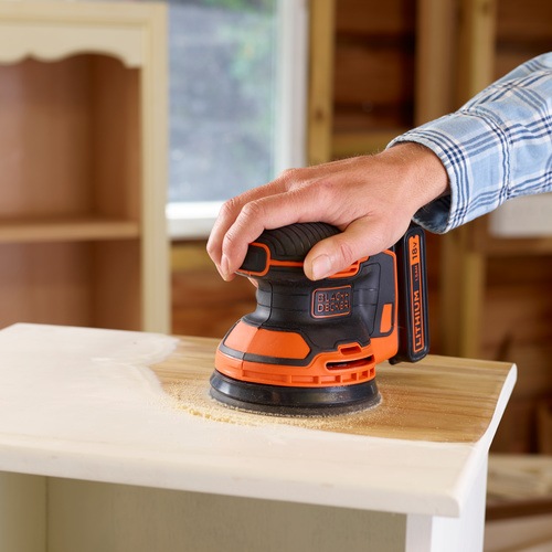 18V Lithiumion Cordless Random Orbital Sander with battery BDCROS18