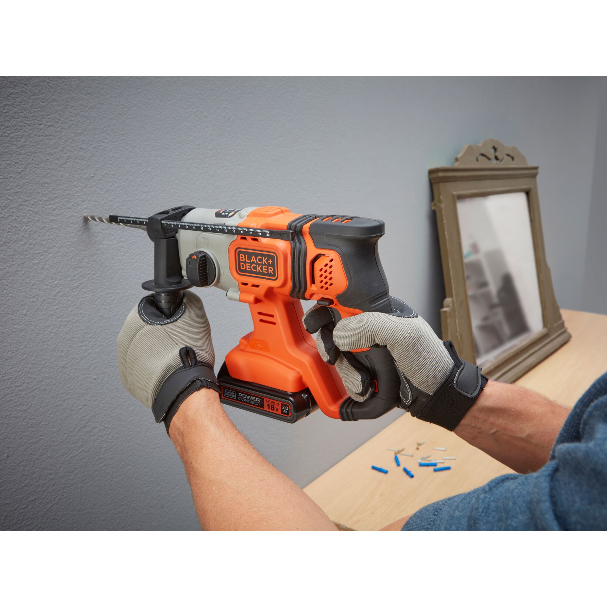 18V Cordless SDS-Plus Hammer Drill with 