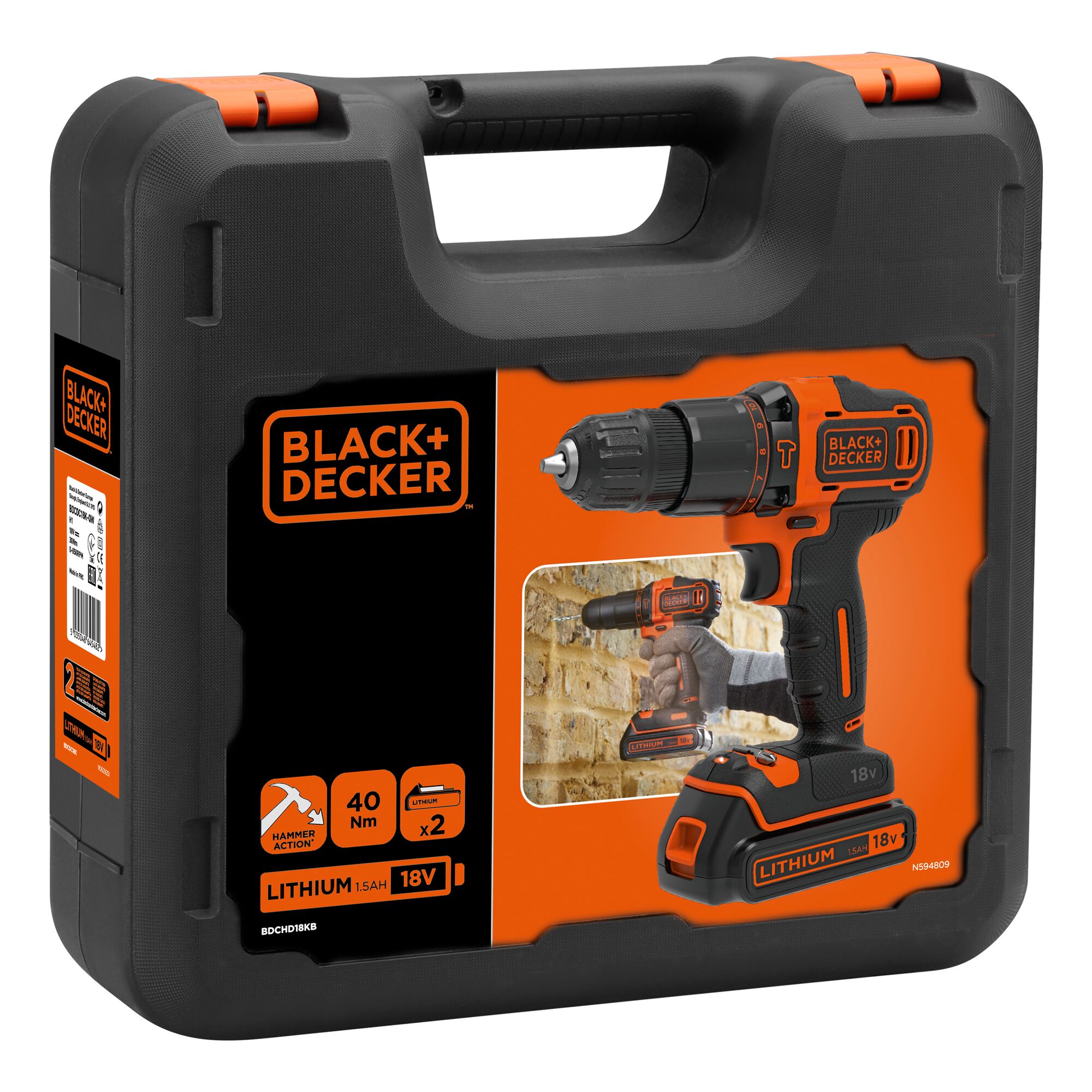 18V 2G Hammer + 400mA charger + 2 batt 