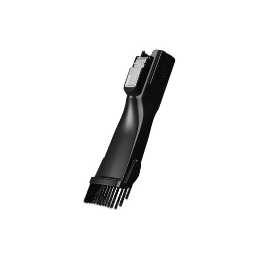 BLACKDECKER BHFEB520D1 vacuum cleaner accessory with narrow nozzle and bristle brush, angled view on white.